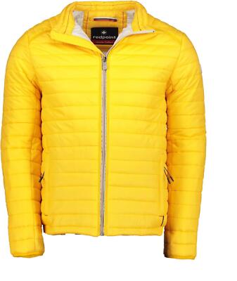 Red Point Mens Big Size Light Weight Quilted Jacket (Steph) in Gold 2XL-8XL