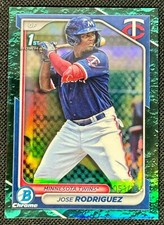 Jose Rodriguez 1st Bowman AQUA LUNAR /125 2024 Bowman Chrome Prospects #BCP-71