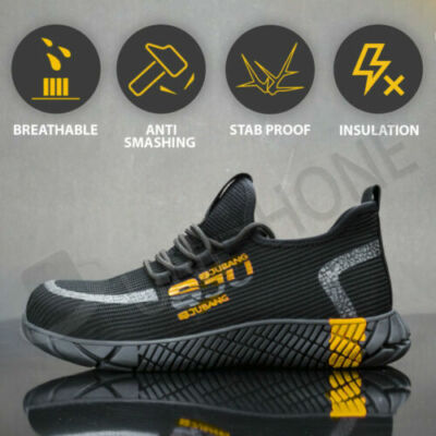 New Best Indestructible Work Shoes Sneakers Men Boots Anti-puncture Light Shoe