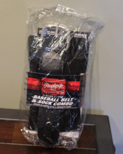 Rawlings Black Youth Belt and Socks Combo - Size Small - Shoe Size 3Y-5Y - NEW