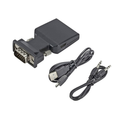 VGA M to HDMI F Adapter with Audio Male VGA to Female HDMI Converter PC to HDTV