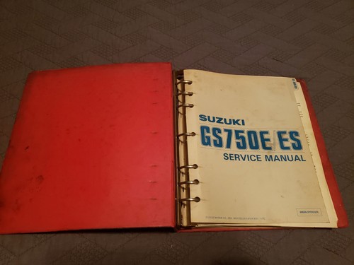Factory Service Manuel Red Binder Suzuki GS750e/es - Bild 2 von 7