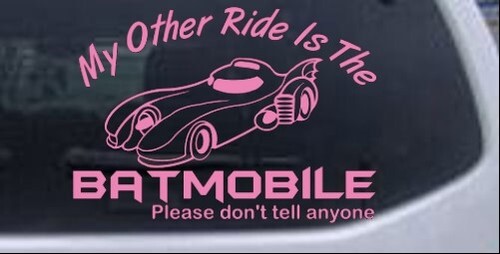 Calcomanía Funny My Other Ride is the Batmobile ventana para automóvil o camión portátil - Imagen 10 de 32