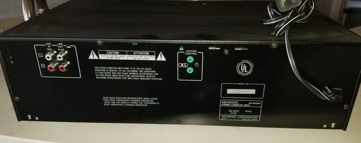 VTG Kenwood KX-W5040 Dolby Stereo High Speed Dub Double Cassette