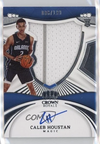 2022-23 Panini Crown Royale Silhouettes 86/199 Caleb Houstan #107 Rookie Auto RC