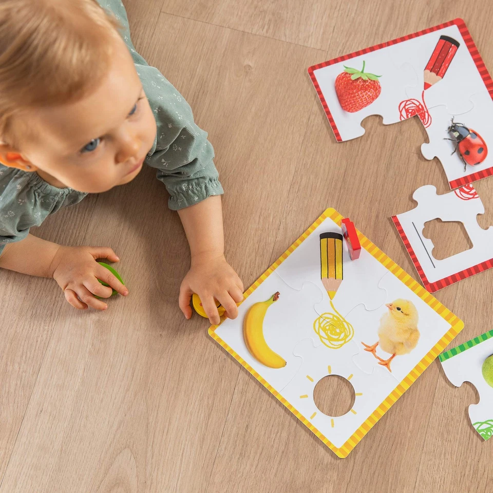 Goula- Puzzle a 6 Colori in legno e cartone per Imparare i Colori da 2 anni HjNi - Immagine 3 di 4