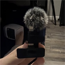 Clip-On Compact Lightweight Microphone with Windscreen for Universal Devices