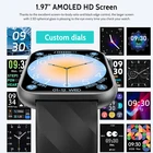 AMOLED Smartwatch Sportuhr Fitness Tracker EKG Blutdruck Pulsuhr für Android iOS