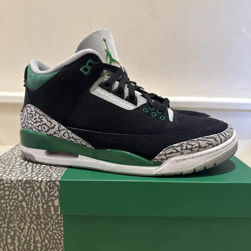 Nike Air Jordan 3 Retro Pine Green Size UK 9 Sneakers