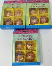 Vintage SUN SUNGLASSES Summer Floating Candles, 4 Pack LOT OF 3