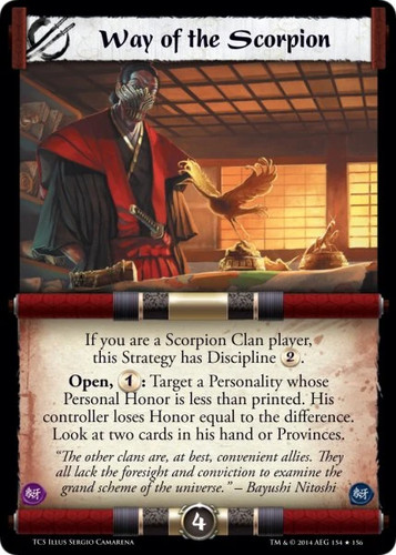 Way of the Scorpion Ungraded L5R: The Coming Storm