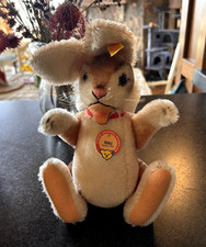 Vintage Steiff coniglietto pasquale coniglio Niki mohair, Germania, bottone orecchio SPEDIZIONE GRATUITA