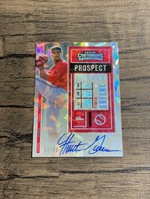 2020 Contenders Hunter Greene Cracked Ice Prospect Ticket Auto /23 Rookie RC