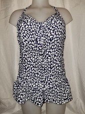 Gorgeous Navy Blue GEORGE swimming bathing costume Swimdress suit size 20