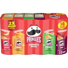 Pringles Grab And Go Variety Pack - 22oz/16ct