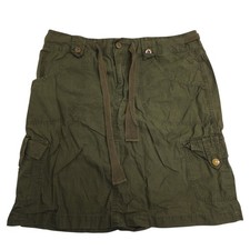 Old Navy Army Green Utility Cargo Skirt Womens Size 6 100 Cotton Pockets