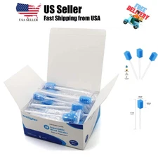 Disposable Oral Care Swabs Tooth Cleaning Mouth Swabs 50 Blue