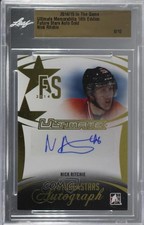 2014-15 ITG Ultimate Memorabilia 14th Edition Gold 8/10 Nick Ritchie Auto l7u