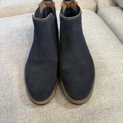 Rieker Chelsea Boots Mens 43 US 10 Black Suede Slip On Comfort Ankle