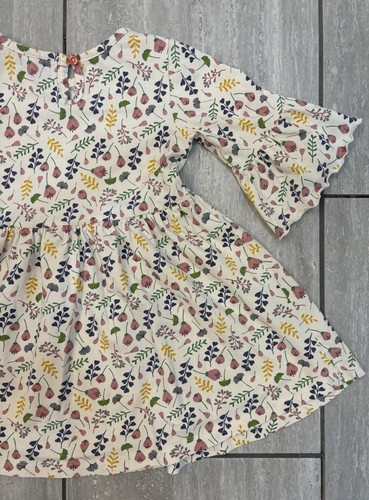 Ruffle Butts Girls Cream Floral Dress Ruffle Sleeves, Size 4t, Cute! - Picture 13 of 15