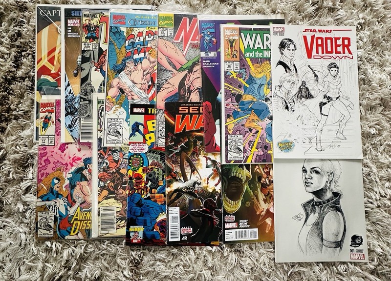 LOT OF 14 VINTAGE MARVEL COMIC BOOKS