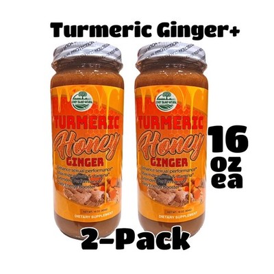 TURMERIC GINGER HONEY 2 PACK Black Seed & More 16 oz 454g