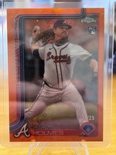 2025 Topps Chrome #’d /25 Logofractor Edition Grant Holmes Orange Refractor