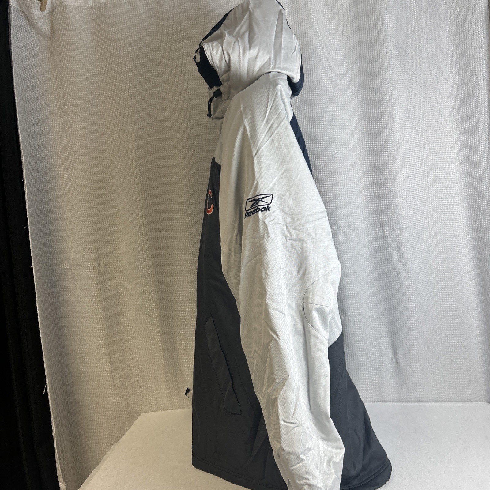 Vintage NFL Reebok Chicago Bears Hooded Lined Full Zip Coat Jacket Mens Size XL thumbnail 2