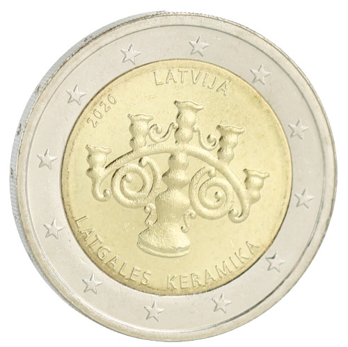 Lettonie 2 Euros Commémo. 2020 - Céramique lettone