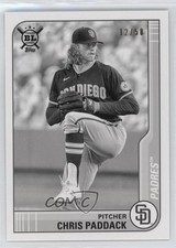 2021 Topps Big League Veterans Rookies Black & White 12/50 Chris Paddack z5b