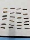 Military Vintage 24 MINI BARS SLIDES Mixed, WW2, Insignia, Pins, Campaigns L650