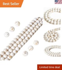 100pcs 8mm White Shell Turquoise Beads Natural Gemstone Beads Round Loose Bea...