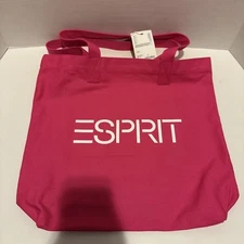 ESPRIT Vintage Throw-back 90's Pink Canvas Tote NWT Authentic