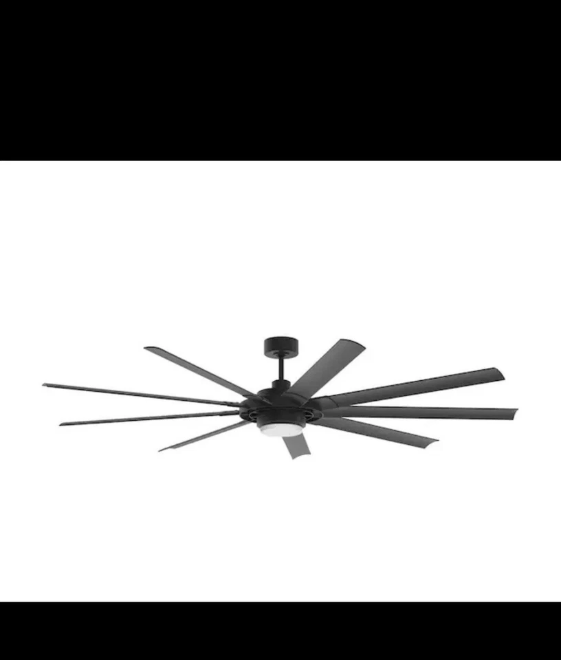 72” Color-Changing Integrated LED Outdoor Matte Black Ceiling Fan Slinger V2 - Image 3 of 4