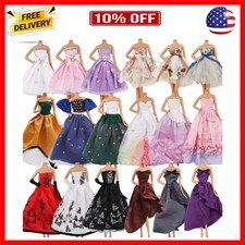 Doll Dress Set with Handmade Doll Clothes Wedding Party Dresses Gown Includes...