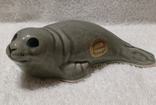 Vintage Swanson Cornwall Pottery Seal Figurine 11cm