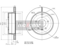 2 St. Bremsscheibe Maxgear 19-2370 FüR Opel Antara Chevrolet