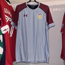 Aston Vill 2016/17 Under Armour Football Training Shirt Blue Mens Medium