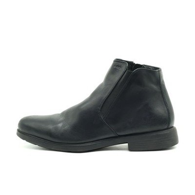 Geox Herren U44R2D Boots Schwarz Leder Knöchelhoch Stiefeletten EU 45
