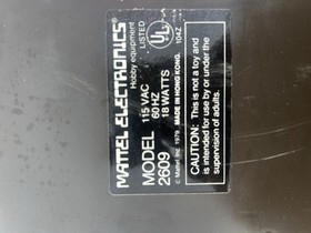 Atari Mattel 2609 Intellivision Game Console + games and voice synthesis module