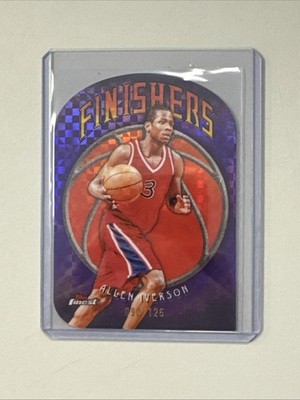 2024-25 Topps Finest Allen Iverson Finishers Purple Xfractor /125 