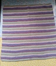  Baby hand knitted  Blanket  26 x26 inches