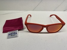 Oakley Frogskins Mesa Orange Sunglasses - Ruby Iridium - MINT