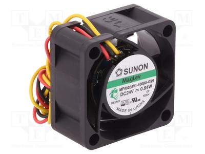 15,04m3/h 25,5dBA 40x40x20mm 24VDC Vapo axial Lüfter: DC