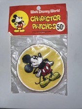 Walt Disney World Mickey Mouse Character Patch Disney Productions Vintage