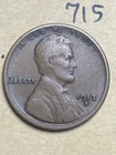 1913-S LINCOLN WHEAT CENT, low mintage date, "FINE" condition #715