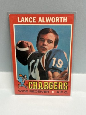 JA3506 1971 Topps FB Lance Alworth #10 San Diego Chargers Ex-Mt
