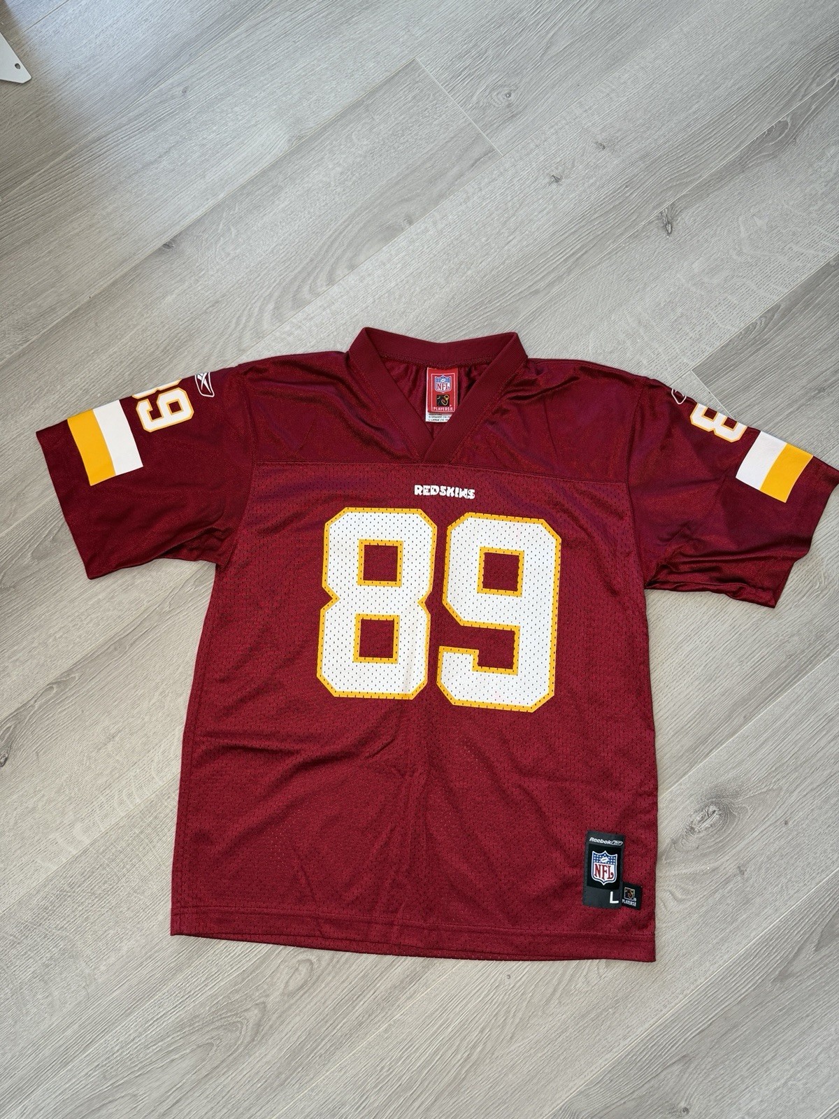 Vintage NFL Reebok Washington Redskins Randy Moss #89 Youth Large Jersey thumbnail 2