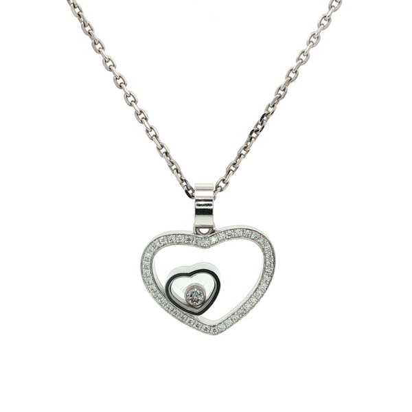 CHOPARD COLLIER " HAPPY DIAMONDS ICONS " IN 750 WEISSGOLD
