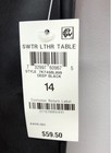INC International Concepts Women's Deep Black Faux Leather Leggings Sz 14 NWT — photo 2